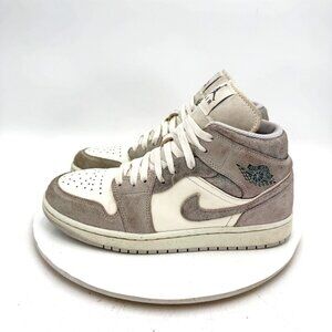 Nike Air Jordan 1 Mid Men Size 8.5 FQ7720-002 Neutral Grey White Training Shoes